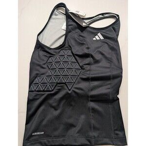 Adidas Basketball Padded Aeroready Tank Shirt Men's Medium NWT $80 Black IM3592